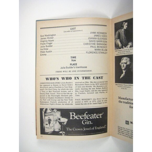 Its Only A Play Playbill Manhattan Theatre Club January 1986 McNally Mark Blum - Picture 3 of 4